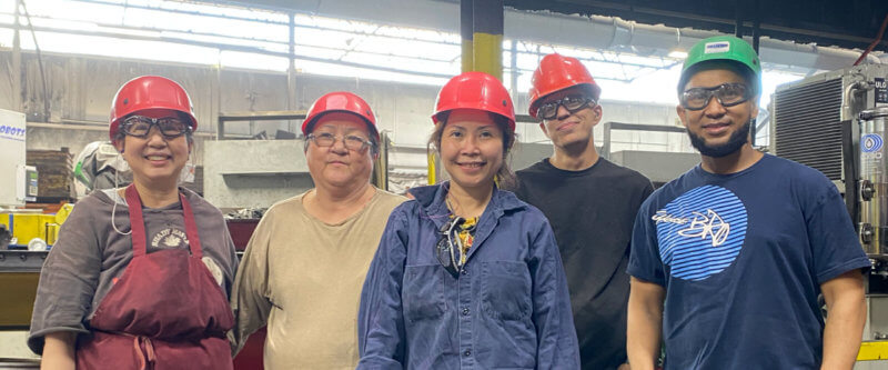 group of happy coworkers