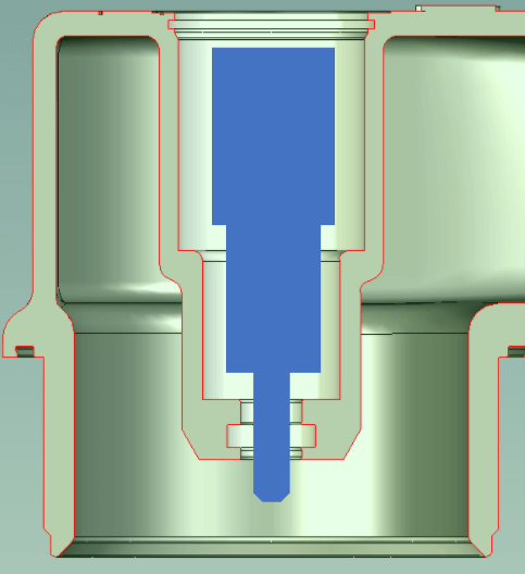 addition of core to valve design fixed leak issue