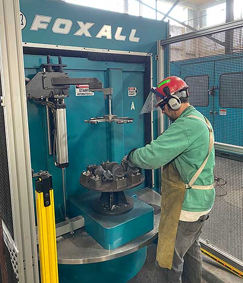 Operator working at Foxall station at Buck Company