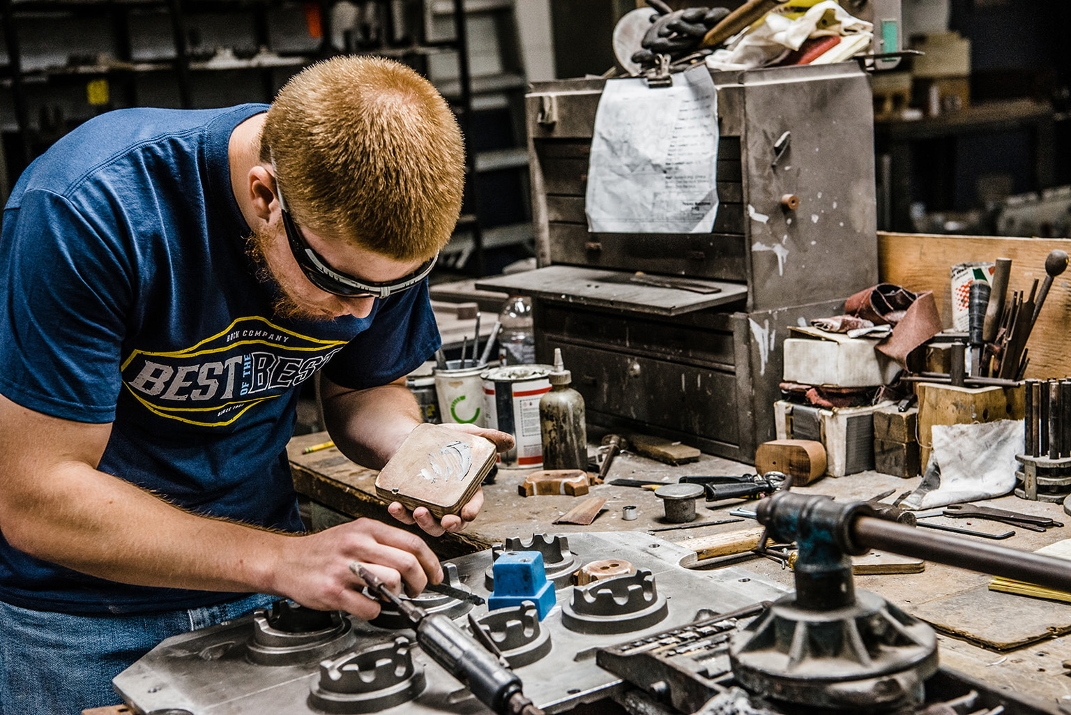 foundry engineer hard at work